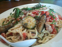 「【ゲリラ限定】冷しトマトのパスタ!!（大）　880円」@ラーメンアキラの写真