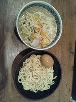 「タンつけ(あつもり)＋味玉」@東京タンメン トナリ 大宮店の写真