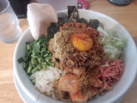 「エビ台湾まぜそば（大盛）」@麺屋 白神の写真