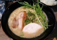 「地鶏中濃ラーメン（太麺）￥730+ライス￥0」@麺家ダイナSOUL 六甲道店の写真
