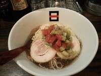 「初夏の彩り野菜の冷たいラーメン＋麦酒」@麺処 hachiの写真