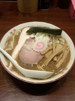 「【限定】鈴吹煮干し乱舞＋元気玉」@煮干中華そば 鈴蘭 新宿店の写真