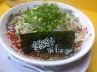 「辛か麺スーパー粉落とし　もやしトッピング」@よかろうもんの写真