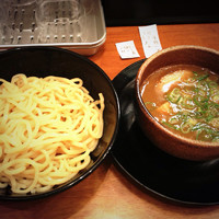 「1号つけ麺 豚骨魚介 極太麺」@つけ麺マン 茨木店の写真
