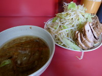 「揚げネギつけ麺＋豚増し　700＋100＝800円」@ラーメン二郎 大宮店の写真