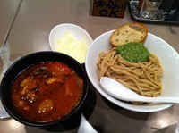「海老トマトつけ麺全部入り＋チーズ」@つけ麺 五ノ神製作所の写真