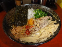 「かれーまぜそば￥800」@二代目狼煙 本店 葉隠製麺の写真