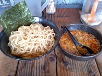 「辛つけ麺、大盛り」@jun-pey ra-men 成瀬本店の写真