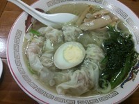 「雲呑麺　塩　ミニ　580円」@広州市場 新宿東口店の写真