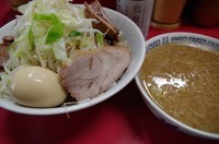 「つけめん(ニンニク・アブラ)700円+150円」@ラーメン二郎 上野毛店の写真