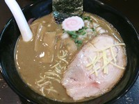 「「限定」特濃にぼしｖｓアラのそば」@おおぜき中華そば店の写真