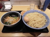 「濃厚魚介つけ麺大盛 + つくね + 卵 + メンマ」@麺屋 一燈の写真