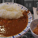 夏のスパイシーチキンカレー大盛り