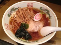 「ラーメン＋メンマ（￥500＋￥100）」@ラーメンと餃子の店 水岡の写真