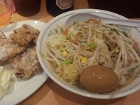 「タンカラ＋ビール」@東京タンメン トナリ アトレ上野店の写真