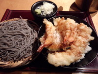 「天丼とそばのセット880円」@北前そば高田屋 品川店の写真