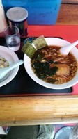 「Aセット(ラーメン、チャーハン)980円」@めんくいの写真