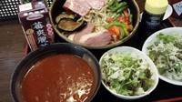 「夏野菜トマトつけ麺　800円」@宮崎郷土料理 どぎゃんの写真