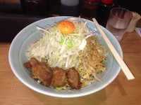 「まぜそば（野菜増し）」@ラーメン慶次郎 亀戸店の写真