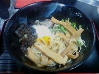 「和えそば　600円＋温たま　100円＋鶏蚤湯　100円」@幻奏庵の写真