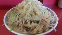 「大ラーメンダブル豚 ニンニク・ヤサイ・アブラ・薄め」@ラーメン二郎 ひばりヶ丘駅前店の写真