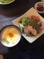 「季節のつけ麺(二種類のスモークじゃがいもの冷製つけ麺)」@中華蕎麦 瑞山（ZUIZAN）の写真