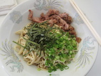 「かけそば（５００円）夏期平日12時～13時限定」@ラーメン二郎 西台駅前店の写真