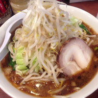 「野菜すた麺+大盛り+サービスライス(無料)」@漢のスタミナ系ラーメン すた麺 神田本店の写真