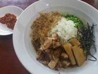 「まぜそば￥750＋辛肉味噌（ハーフ）￥50＝￥800」@麺屋 むじゃきの写真