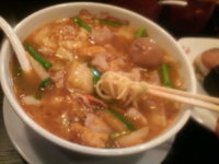 「スタミナラーメン＋煮玉子（＋スパムむすび）」@天理スタミナラーメン 高田馬場店の写真