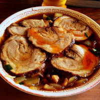 「アリランチャーシュー・大盛り・辛口：1000円」@アリランらあめん 八平の写真