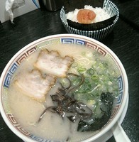 「Bセット(ラーメン＋明太ご飯)」@博多ラーメン よねちゃんの写真