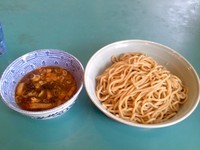 「煮干しつけ麺、メガ盛」@佐藤製麺所の写真