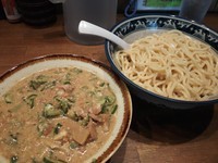 「アキラ式冷や汁納豆つけ麺（大）　880円」@ラーメンアキラの写真