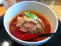 「限定 冷赤らーめん 850円」@牛骨屋 バカボーンの写真