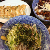 「冷し中華+チャーシュー丼+焼き餃子」@氣華の写真