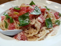 「【ゲリラ限定】冷やしトマトのパスタ!!」@ラーメンアキラの写真