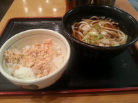 「朝セットうどん(330円)」@しぶそば 菊名店の写真