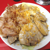 「汁なし(並)¥700+子豚¥150+スライスチーズ¥50」@びんびん豚の写真