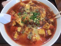 「麻婆豆腐麺＋生卵¥700」@晴々飯店の写真