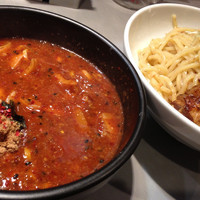 「辛つけそば 麺300g+あぶりチャーシュー」@中華蕎麦 瑞山（ZUIZAN）の写真