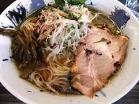 「【限定】冷やし鯵二ボそば（800円）」@志奈そば 田なかの写真