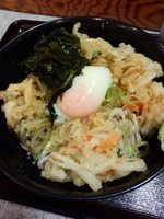 「冷やし天玉そば410円」@そば処 かめや 新橋店の写真