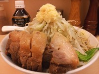 「ラーメン ￥700＋豚 ￥150　ニンニク」@自家製ラーメン 大者の写真