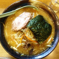 「みそとんこつ800円＋刻みごはん150円」@らーめん風々風の写真