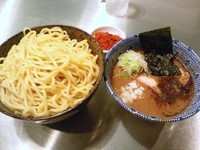 「つけ麺＋辛味＋肉増し」@三代目 狼煙の写真