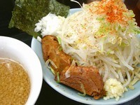 「豚つけ麺（300g、野菜増し＋脂＋ニンニク少し）」@ラーメン慶次郎 亀戸店の写真