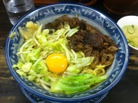 「牛すじらーめん(ぶっかけ)」@らーめんしょっぷ中吉 綾瀬店の写真