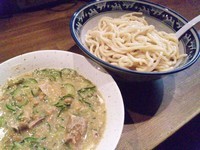 「【ゲリラ限定】冷や汁納豆つけ麺（大）￥880」@ラーメンアキラの写真