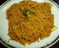 「キーマスパゲティ　７８０円」@インドレストラン Phulbari 南千住駅前店の写真